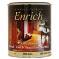 General Paint Enrich Varnish & Floor Finish, Interior Polyurethane, Satin Finish, Quart - 538006